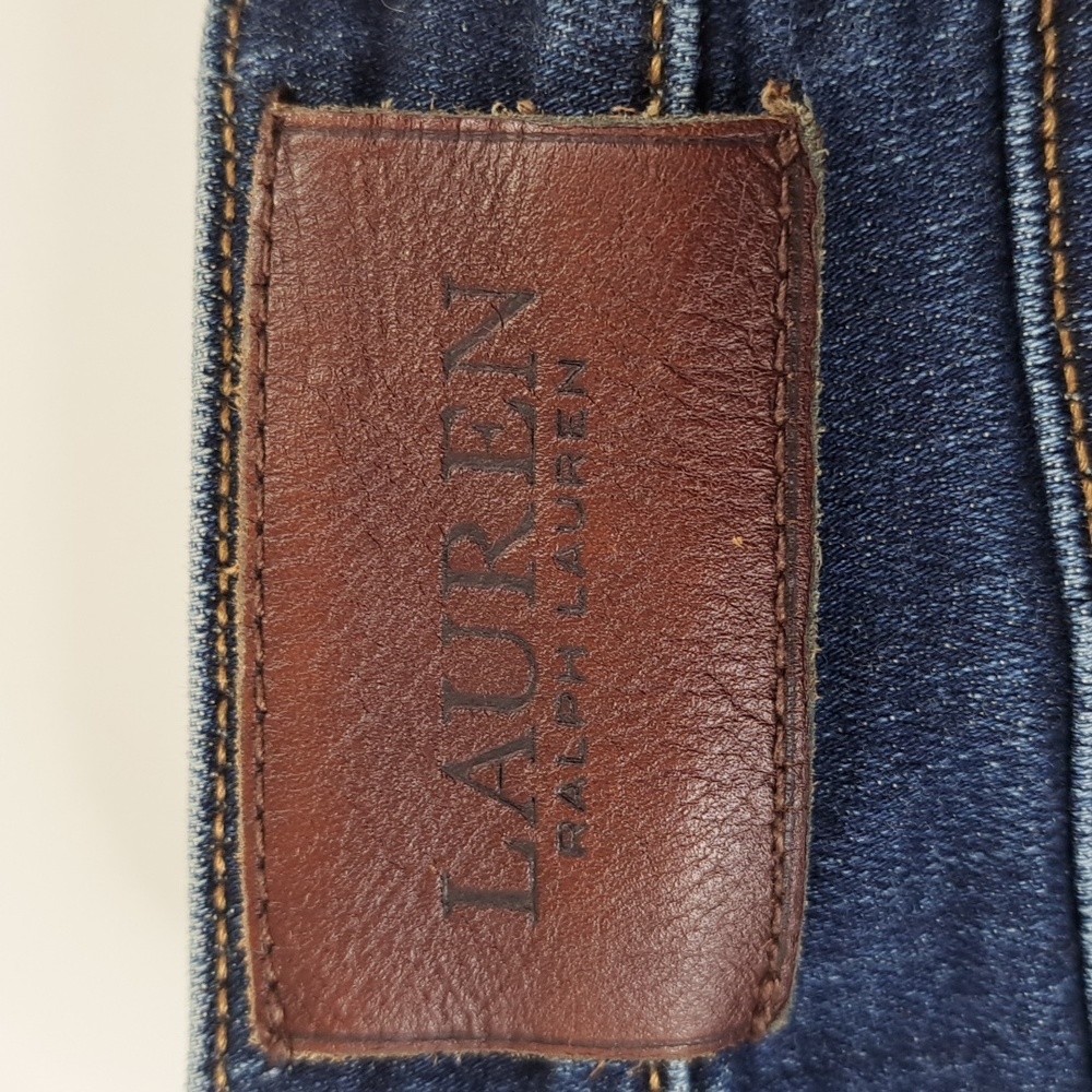 Lauren Ralph Lauren Modern Straight Curvy Blue Jeans Size 4 - Picture 11 of 17